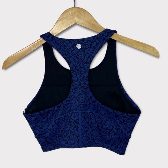 NEW Zella Live In Racerback Sports Bra Blue Twilight Size Small‎ Nordstrom Top S - Picture 5 of 14